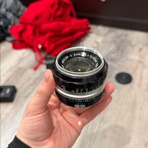Nikkor-S auto 50mm f/1.4 Vintage Camera Lens - Black